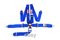 Sfi 16.1 Racing Harness 5 Point Seat Belt Floor Mount 3 Cam Lock Blue