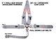 Sfi 16.1 Racing Harness 5 Point V Roll Bar Mount 3 Cam Lock Seat Belt Grey