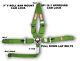 Sfi 16.1 Racing Harness 5 Point V Roll Bar Mount 3 Cam Lock Seat Belt Lime Grn