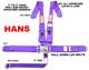 Sfi 16.1 Racing Harness Hans Ready Latch & Link 5 Point Seat Belt Purple