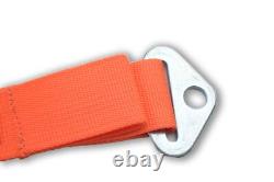 Side By Side 2 Seat Belt New Harness Race Harness Latch Type Orange