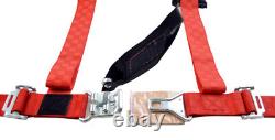 Side By Side 2 Seat Belt New Harness Race Harness Red Checkerboard