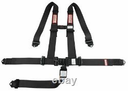 Side By Side Sfi 16.1 Seat Belt Harness Race Harness Latch Type Black