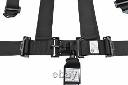 Side By Side Sfi 16.1 Seat Belt Harness Race Harness Latch Type Black