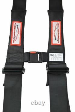 Side By Side Sfi 16.1 Seat Belt Harness Race Harness Latch Type Black