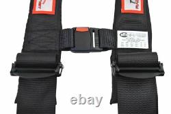 Side By Side Sfi 16.1 Seat Belt Harness Race Harness Latch Type Black