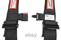 Side By Side Sfi 16.1 Seat Belt Harness Race Harness Latch Type Black