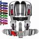 Silver 5 Point Harness for Bucket seats with latch release, 9 color options