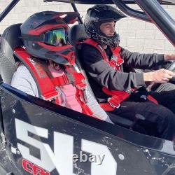 Silver 5 Point Harness for Bucket seats with latch release, 9 color options