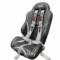 Silver 5 Point Harness for Bucket seats with latch release, 9 color options