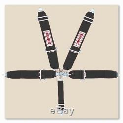 Simpson 29063BK Black 5-Point Seat Belt Harness Set, Pull Down
