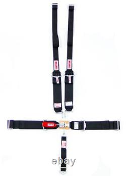Simpson Safety 29064BKH Harness Set 5pt HANS L/L WithA P/D Black Seat Belt Retract