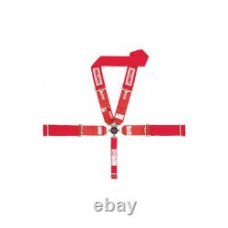 Simpson Seat Belt Harness 29116R Red 5 Point Camlock