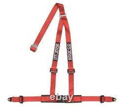Sparco 2 3pt Bolt In Red Seat Belt Harness