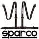 Sparco 2 4 Point 4pt Bolt-In Street Harness Seat Safty Belt BLACK 04604BVNR