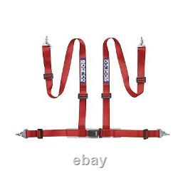 Sparco 2 Red 4Pt Snap-In Seat Belt Harness