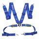 Sparco 4 Point Snap-On 3 Racing Seat Belt Harness Quick release Blue