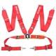 Sparco 4 Point Snap-On 3 Racing Seat Belt Harness Quick release Red