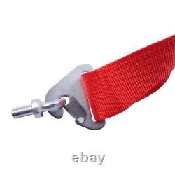 Sparco 4 Point Snap-On 3 Racing Seat Belt Harness Quick release Red