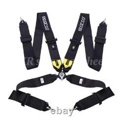 Sparco 4 Point Snap-On 3 Racing Seat Belt Harness Quick release black