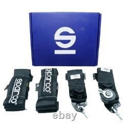 Sparco 4 Point Snap-On 3 Racing Seat Belt Harness Quick release black