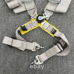 Sparco 4 Point Snap-On 3 Racing Seat Belt Harness Quick release gray Colour