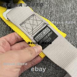 Sparco 4 Point Snap-On 3 Racing Seat Belt Harness Quick release gray Colour