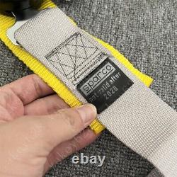 Sparco 4 Point Snap-On 3 Racing Seat Belt Harness Quick release gray Colour