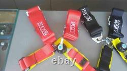 Sparco 4pt 4 Point Competition Racing Seat Belt Harness Universal