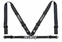 Sparco 4pt 4 Point Competition Seat Belt Safety Harness Black