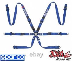 Sparco Prime H-7 Ultralight 6 Point FHR Harness Blue
