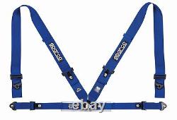 Sparco Racing Seat Belt Safety Harness Competition Blue 2 Inch 4 Point 4PT NEW