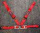 Sparco Racing Seat Belt Safety Harness Competition Red 2 Inch 4 Point NEW