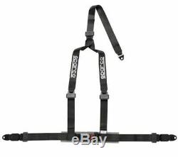 Sparco Racing Street 3 Point Bolt-In 2 Seat Belt Harness (Black)
