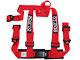 Sparco Racing Street 3 Point Bolt-In 2 Seat Belt Harness (Red)