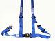 Sparco Racing Street 4 Point Bolt-In 2 Seat Belt Harness (Blue)