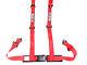 Sparco Racing Street 4 Point Bolt-In 2 Seat Belt Harness (Red)