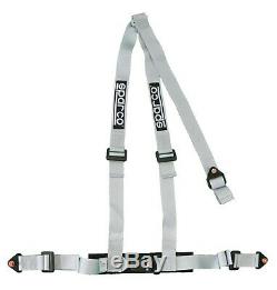 Sparco Street 3 Point Seat Belt, Harness, Pull Down Style, Grey, New, 04608bvsgr