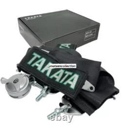 TAKATA 4 Point Snap-On 3 With Camlock Racing Seat Belt Harness Black x2 PCS