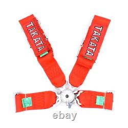TAKATA 4 Point Snap-On 3 With Camlock Racing Seat Belt Harness UNIVERSAL NEW