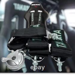 TAKATA 4 Point Snap-On 3 With Camlock Racing Seat Belt Harness Universal Black