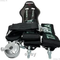 TAKATA 4 Point Snap-On 3 With Camlock Racing Seat Belt Harness Universal Black