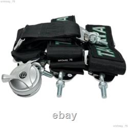 TAKATA 4 Point Snap-On 3 With Camlock Racing Seat Belt Harness Universal Black