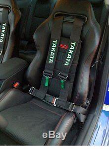 TAKATA BLACK 4 POINT DRIFT III Seat Belt Racing Harness CAMS 2021 JDM FREE GIFT