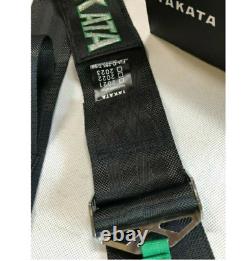TAKATA BLACK 6 Point Snap-On 3 With Camlock Racing Seat Belt Harness Universal