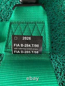 TAKATA Drift III Green 3Shoulder 2 Lap Belt Harness For RECARO BRIDE SEATS SR3