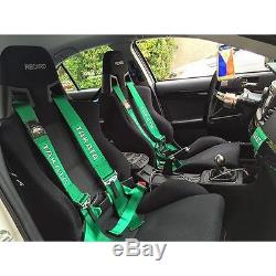 TAKATA GREEN 4 POINT DRIFT III Seat Belt Racing Harness CAMS 2021 JDM FREE GIFT