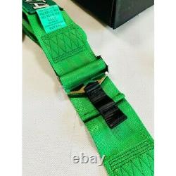 TAKATA GREEN 4 Point Snap-On 3 With Camlock Racing Seat Belt Harness Universal