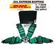 TAKATA GREEN RACE 4 Point Snap-On 3 Racing Seat Belt harness EXPRESS SHIPPING