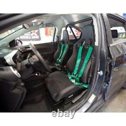TAKATA GREEN Universal 3' Inch 4 Point Racing Harness/Seat Belt Quick Release